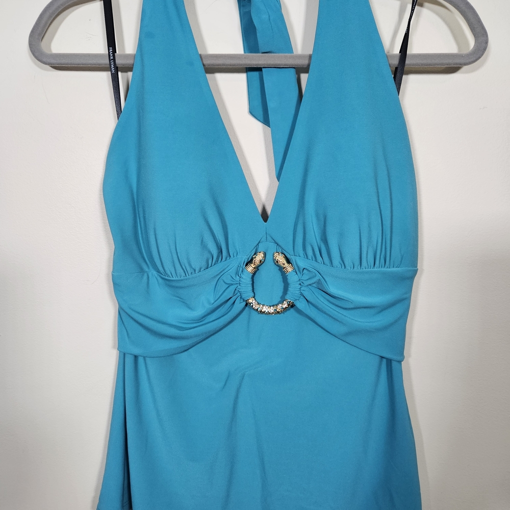 Frank Lyman Design Turquoise  Halter